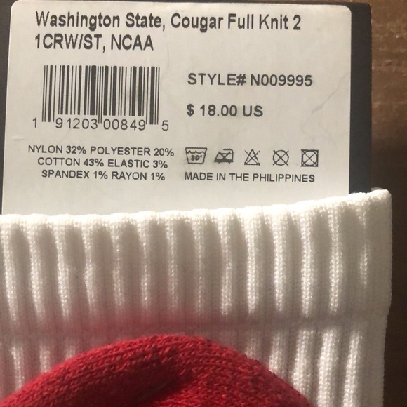 Washington state cougars socks - Picture 3 of 6